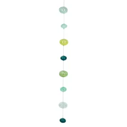 Hello Honey® 4ft. Blues & Greens Hand Blown Bubble Glass Garland