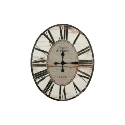 Hello Honey® 2.5ft. Distressed French Country Oval Wood Wall Clock