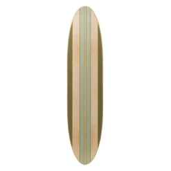Hello Honey® 5.5ft. Stripes Lacquered Wood Surfboard Wall Décor