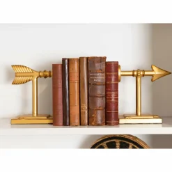 Hello Honey® Gold Arrow Bookends Set