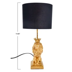 Hello Honey® 20" Gold Lion Table Lamp