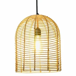 Hello Honey® Modern Boho Handwoven Rattan Pendant Light