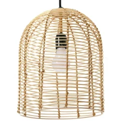 Hello Honey® Modern Boho Handwoven Rattan Pendant Light