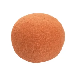 Hello Honey® Orange Cotton Slub Orb Pillow