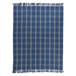 Hello Honey® Plaid Recycled Cotton Blend Throw Blanket with Fringe