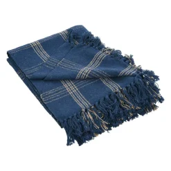 Hello Honey® Plaid Recycled Cotton Blend Throw Blanket with Fringe