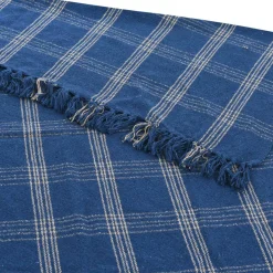 Hello Honey® Plaid Recycled Cotton Blend Throw Blanket with Fringe