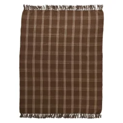 Hello Honey® Plaid Recycled Cotton Blend Throw Blanket with Fringe