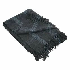 Hello Honey® Plaid Recycled Cotton Blend Throw Blanket with Fringe