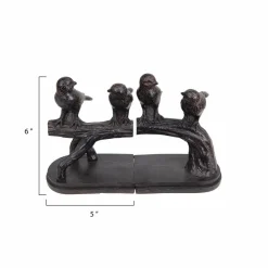 Hello Honey® 6'' Resin Birds on a Branch Bookends Set
