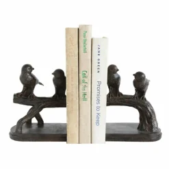 Hello Honey® 6'' Resin Birds on a Branch Bookends Set
