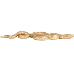 Hello Honey Resin Snake Wall Décor, Gold Finish