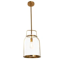 Hello Honey® Robert Stevenson Lighting Channing Metal & Glass Ceiling Light