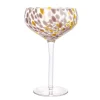 Hello Honey® 7" Speckle Round Stemmed Champagne Coupe Glass Set
