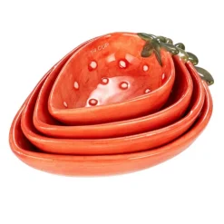 Hello Honey® Strawberry Stoneware Measuring Cups Set