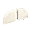 Hello Honey® 6" White Modern Arched Semicircle Marble Bookend Set