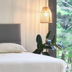 Hello Honey® Woven Bamboo Ceiling Light