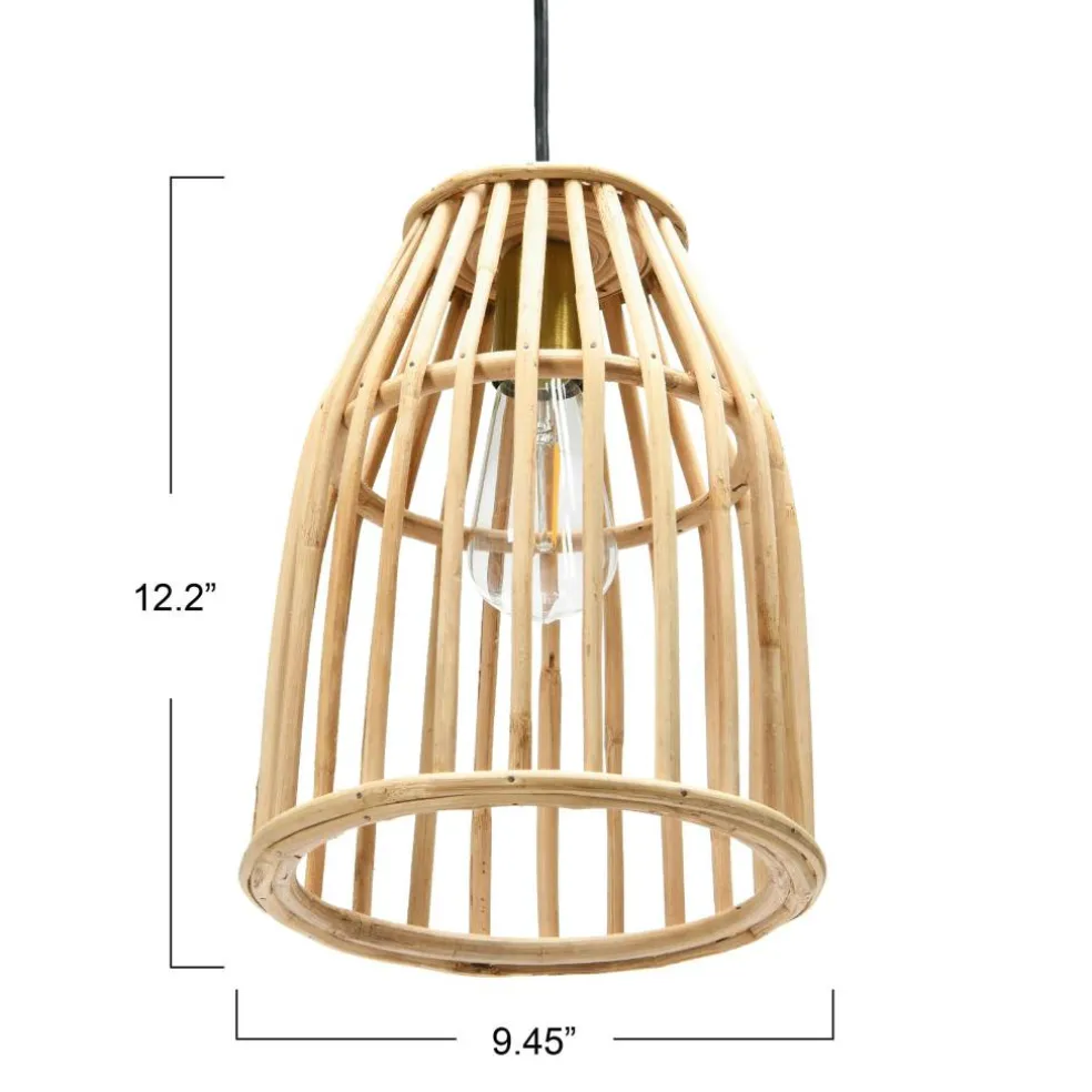 Hello Honey® Woven Bamboo Ceiling Light