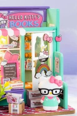 Hello KittyĀ® Bookstore Miniature House Kit
