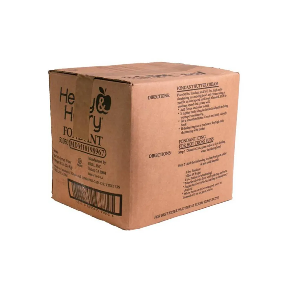 Henry and Henry Bakers Fondant Cube Ready to Use for Cakes 50 Pound