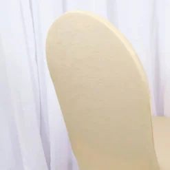 Heritage Embossed Spandex Banquet Seat Cover Champagne