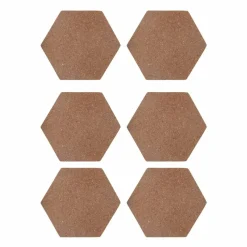 4" Hexagon Cork Coasters, 6ct. by Make Market®