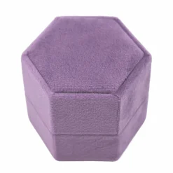 Hexagon Velvet Ring Box by Bead Landing™