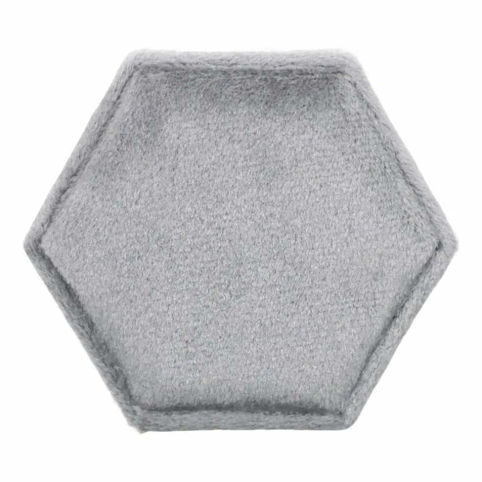 Hexagon Velvet Ring Box by Bead Landing™