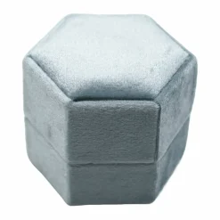 Hexagon Velvet Ring Box by Bead Landing™