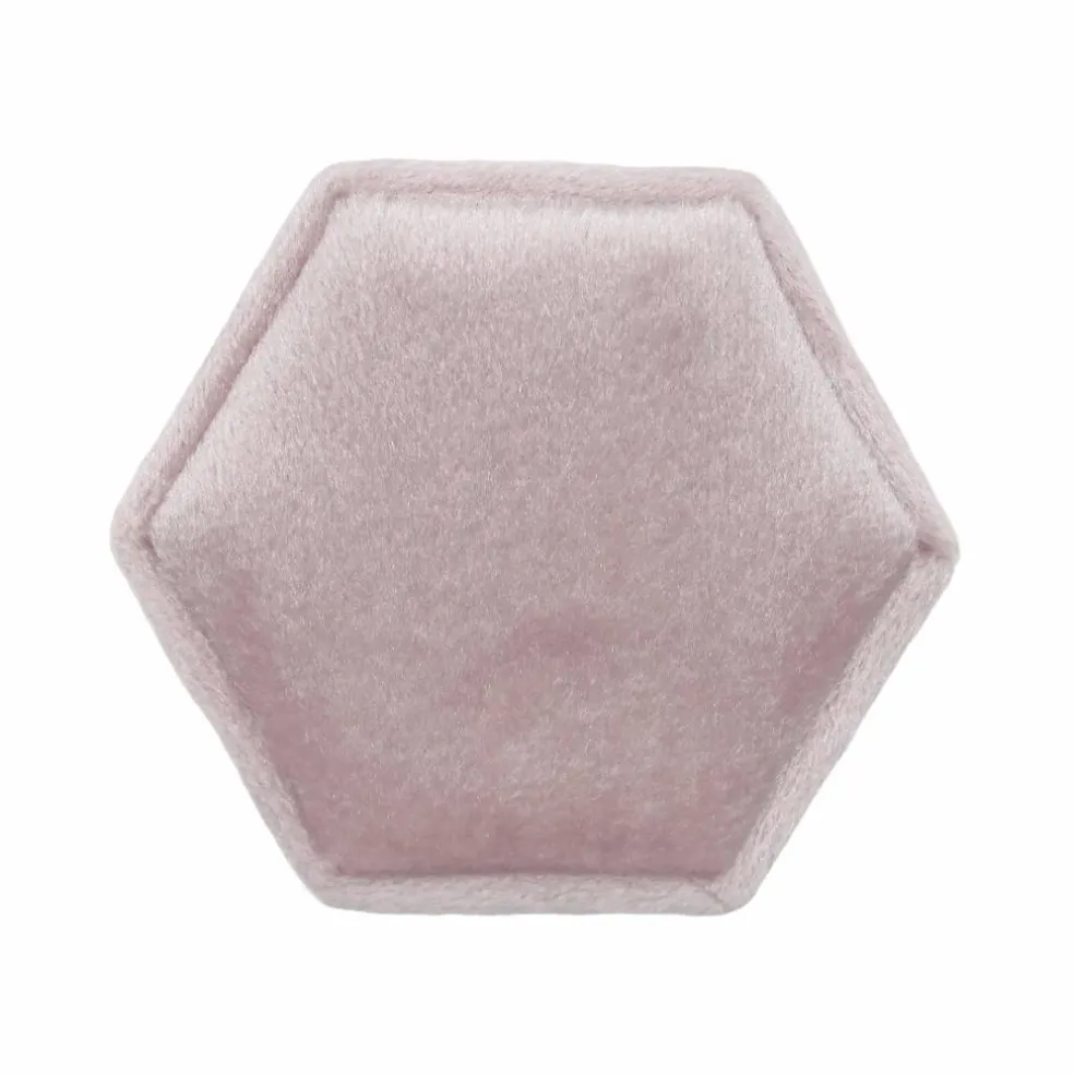 Hexagon Velvet Ring Box by Bead Landing™
