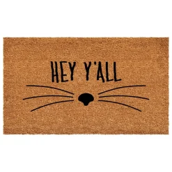 Hey Y'all Whiskers Doormat