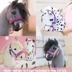 Hobby Horse Halter Making Kit, Rope Halters, Leads, Aqua/Pink Polypropylene (Instructions Included)