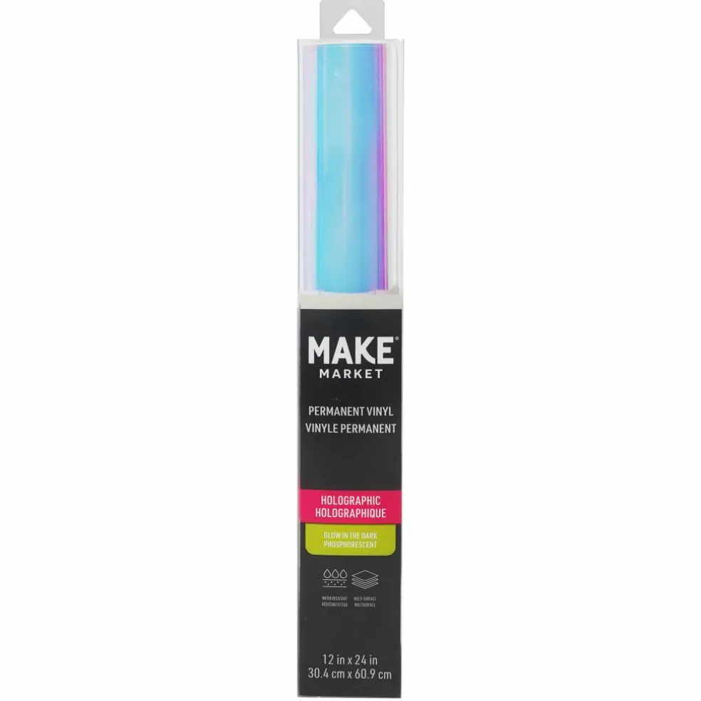 Holographic Glow-in-the-Dark Permanent Vinyl by Make Market®