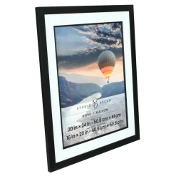 Home Black Studio Frame with Mat by Studio Décor®