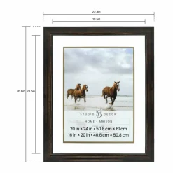 Home Bronze Frame with Double Mat by Studio Décor®