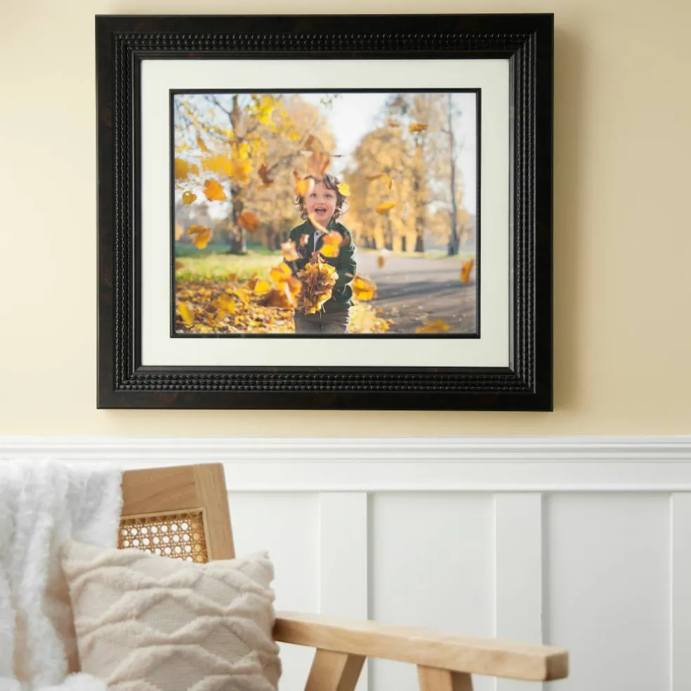 Home Bronze Triple Beaded Frame with Mat by Studio Décor®