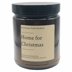 Home for Christmas Soy Candle 8oz 35-40 Hours Hand Poured with All Natural Soy wax and Fragrant/Essential Oils! | Woodsy Candle | Christmas Candle