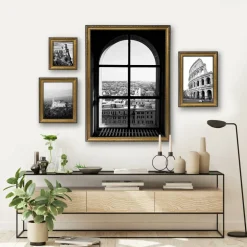 Home Gold Pompeii Wood Wall Frame by Studio Décor®