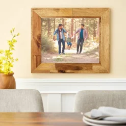 Home Natural Brown Wood Plank Frame by Studio Décor®