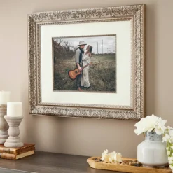 Home Silver Floral Frame with Mat by Studio Décor®