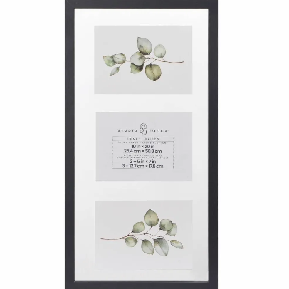 Home™ 10" x 20" Black Float Frame by Studio Décor®