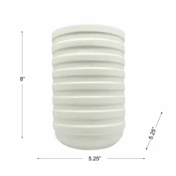 8" Horizontal Stripes DIY Ceramic Vase by Make Market®