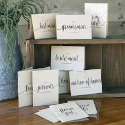 Hortense B. Hewitt Co. Kraft Wedding Party Thank You Set