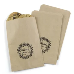 Hortense B. Hewitt Co. Rustic Wreath Treat Bags, Kraft