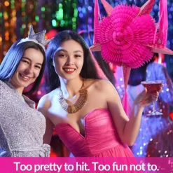 Hot Pink Piñata - Extra Large Mexican Pinata - 32-inches from Tip-to-Tip - Ships Folded