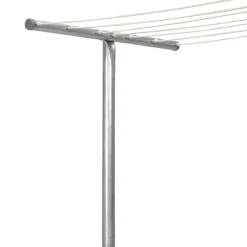 Household Essentials Galvanized Steel Onepiece Pole Clothesline T-Post