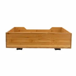 Household Essentials Glidez Bamboo & Steel Slide-Out Storage Organizer