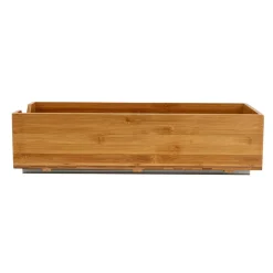 Household Essentials Glidez Bamboo & Steel Slide-Out Storage Organizer