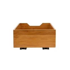 Household Essentials Glidez Bamboo & Steel Slide-Out Storage Organizer