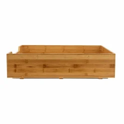 Household Essentials Glidez Bamboo & Steel Slide-Out Storage Organizer
